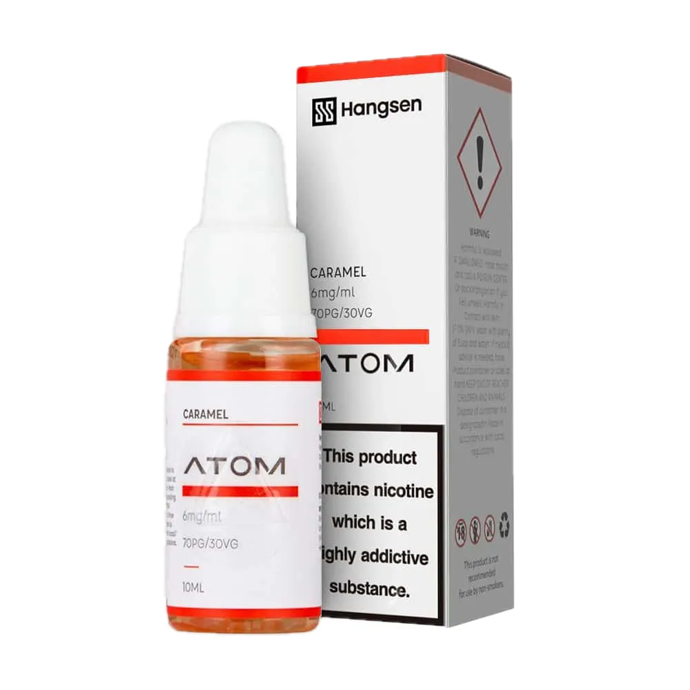 Hangsen Caramel E-Liquid 10ml - Atom Range (70PG/30VG)