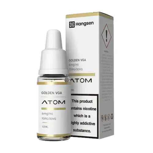 Hangsen Golden Virginia E-Liquid 10ml - Atom Range (70PG/30VG)