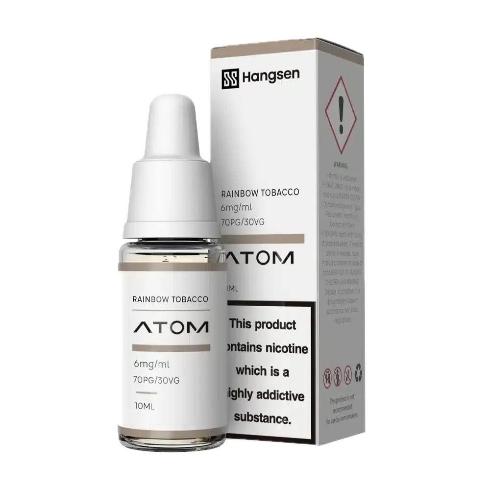 Hangsen Rainbow E-Liquid 10ml - Atom Range (70PG/30VG)