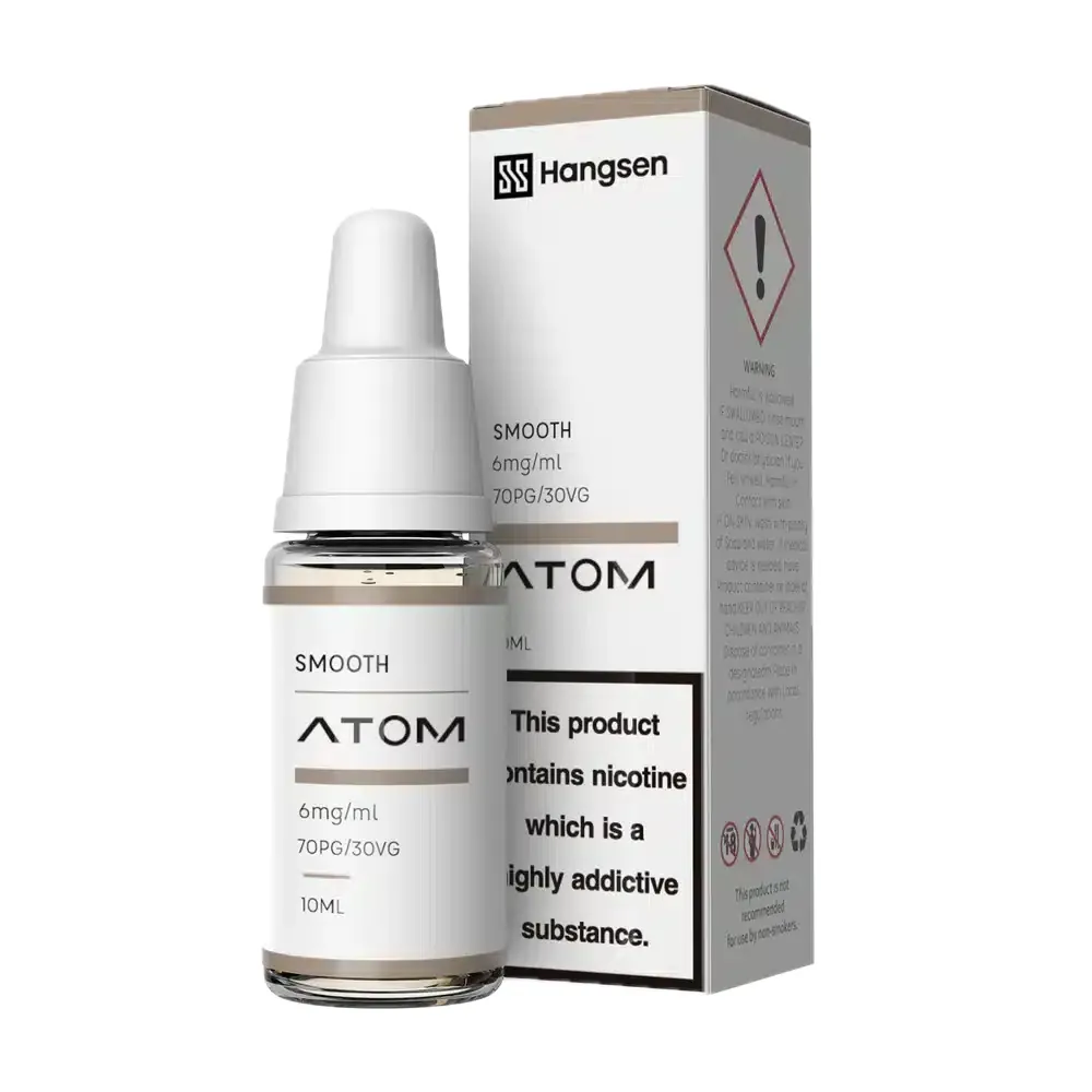 Hangsen Smooth E-Liquid 10ml - Atom Range (70PG/30VG)
