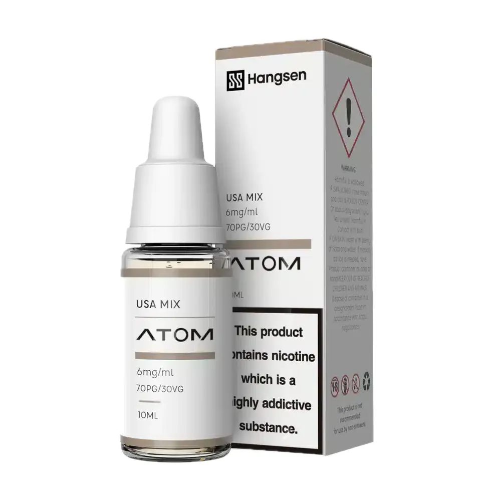 Hangsen USA Mix E-Liquid 10ml - Atom Range (70PG/30VG)