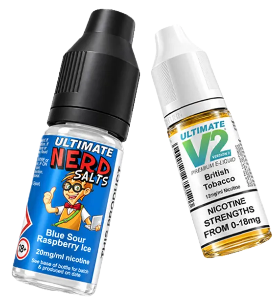 Ultimate E-Liquids – two 10ml bottles